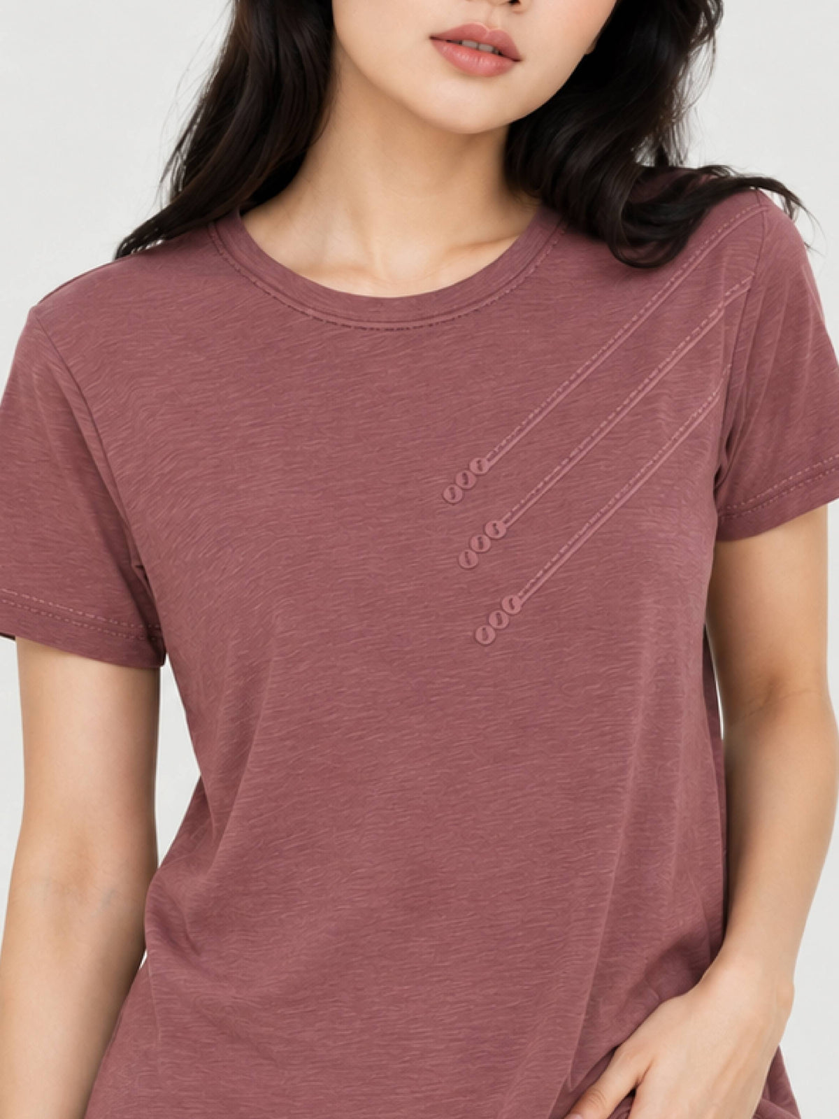 Zarelle Women's Cotton Round Neck T-Shirt