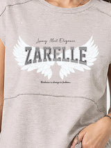 Zarelle Women's Cotton Slub Relaxed Fit Top