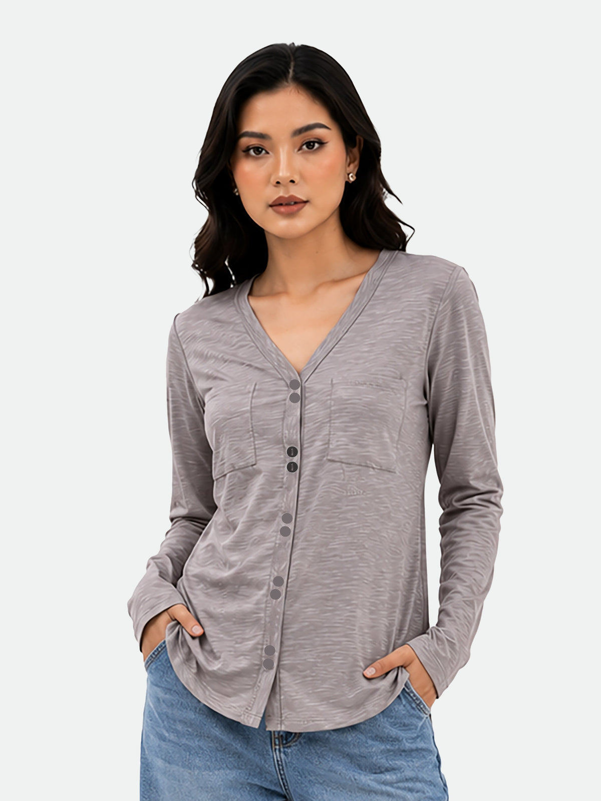 Zarelle Women's Cotton Buttoned Top