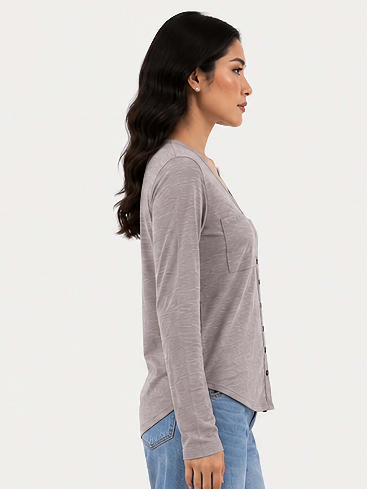 Zarelle Women's Cotton Buttoned Top