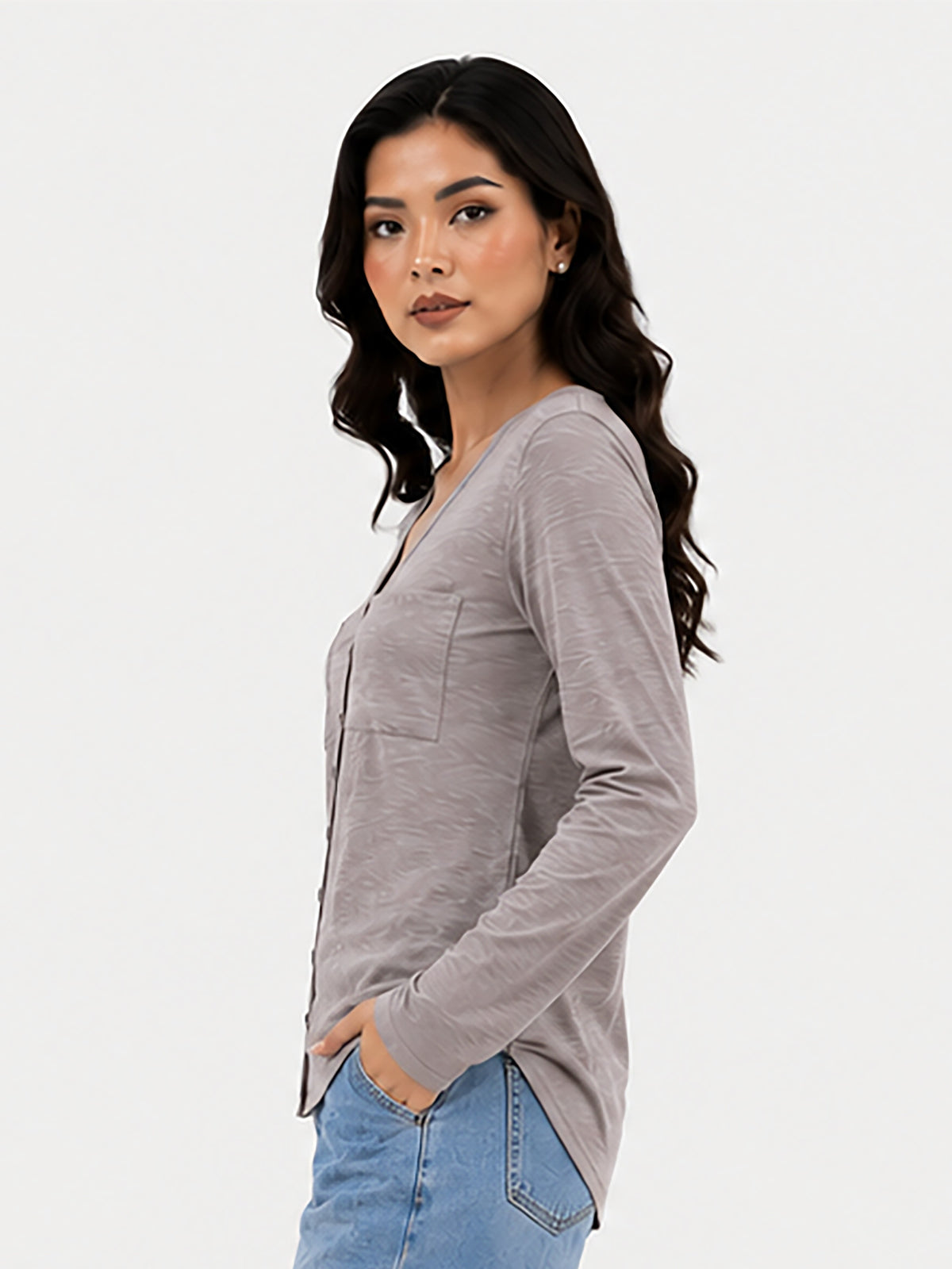 Zarelle Women's Cotton Buttoned Top