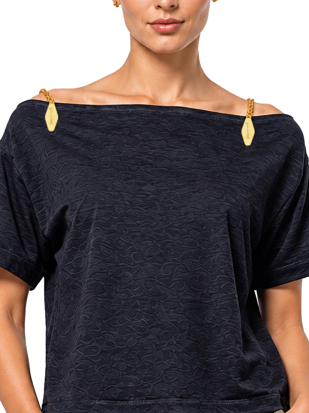 Zarelle Women's Cotton Slub Relaxed Fit Top