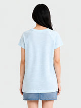Zarelle Women's Cotton Slub Regular Fit Top