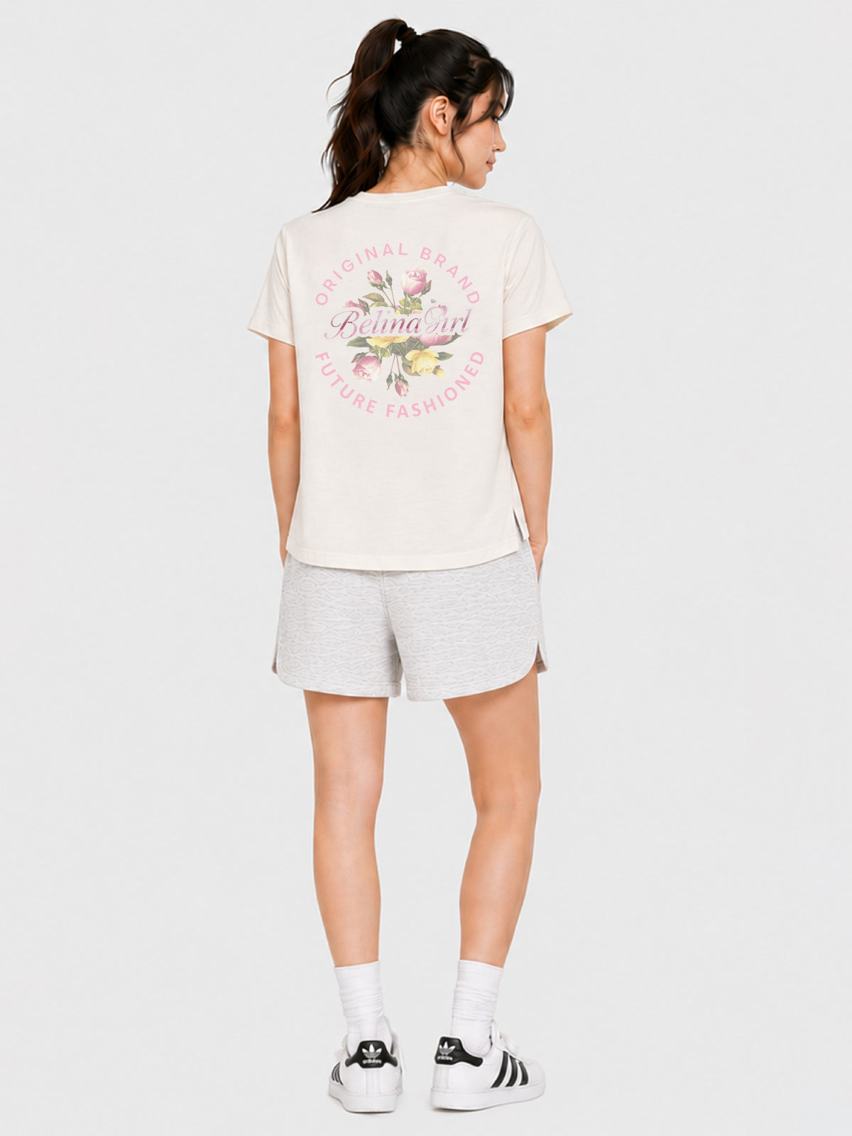 Belina Girl Girls Cotton Relaxed Fit Printed T-Shirt and Shorts Co-ord Set