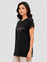 Zarelle Women's Cotton Slub Regular Fit T-Shirt