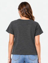Zarelle Women's Cotton Slub Regular Fit Top