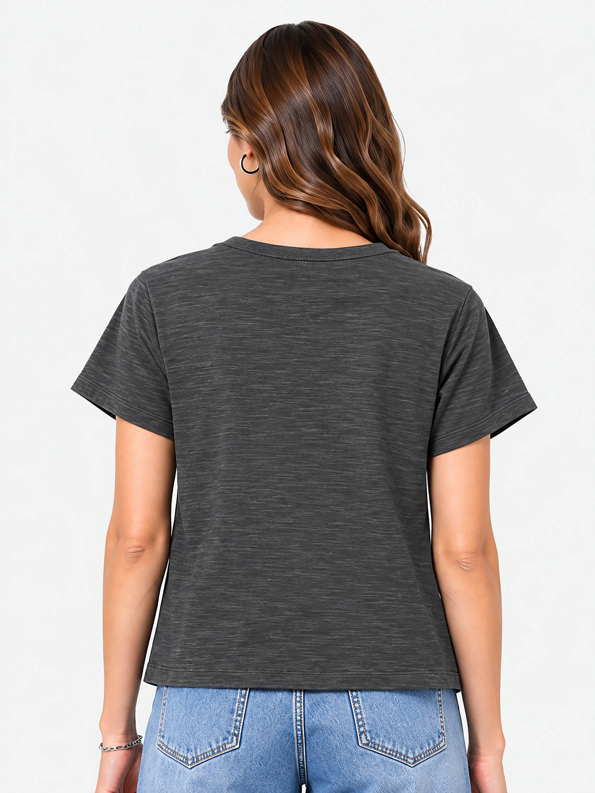 Zarelle Women's Cotton Slub Regular Fit Top