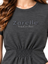 Zarelle Women's Cotton Slub Regular Fit Top