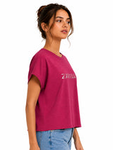 Zarelle Women's Cotton Slub Relaxed Fit Top