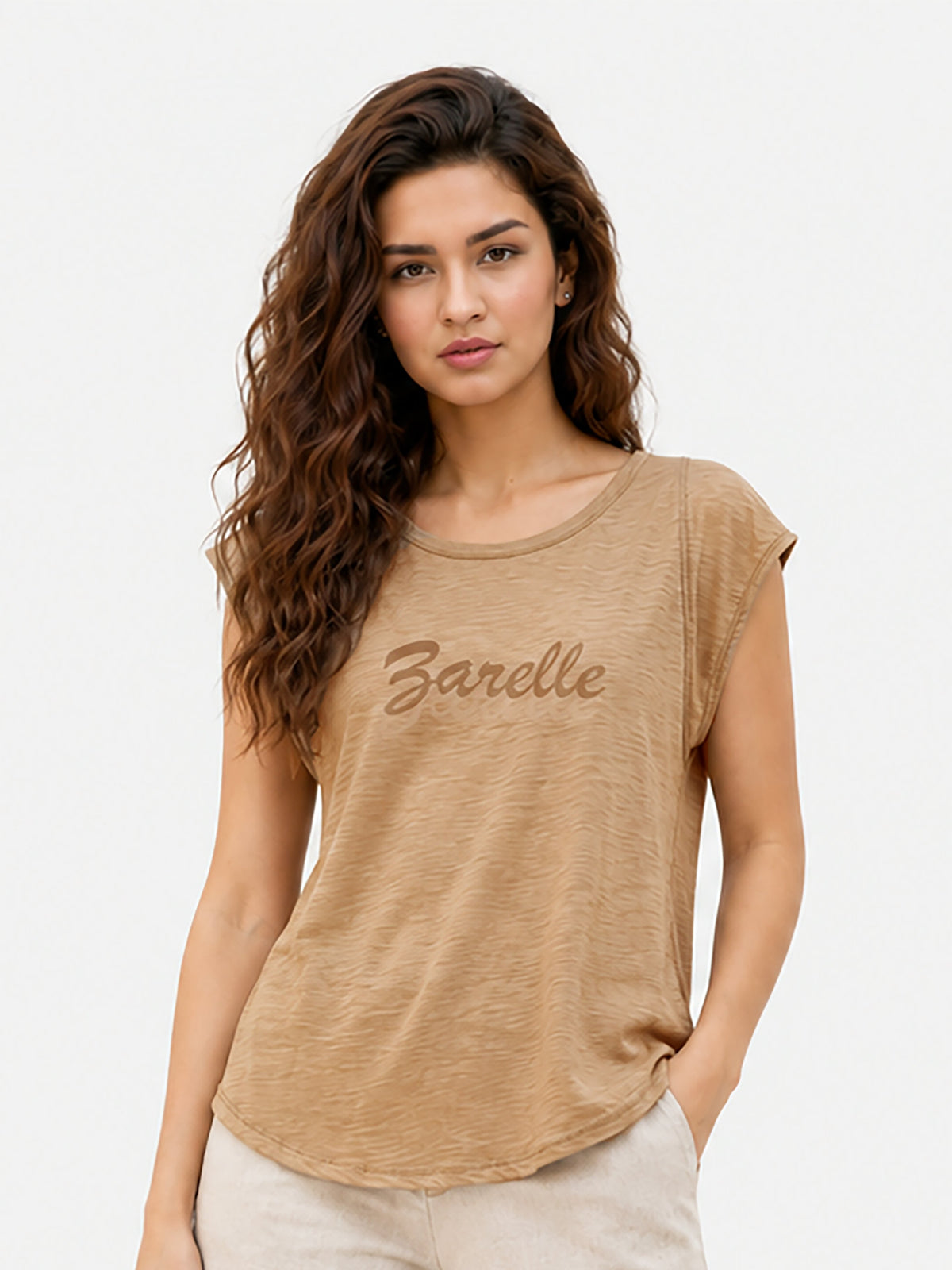 Zarelle Women's  Cotton Relaxed Fit Top