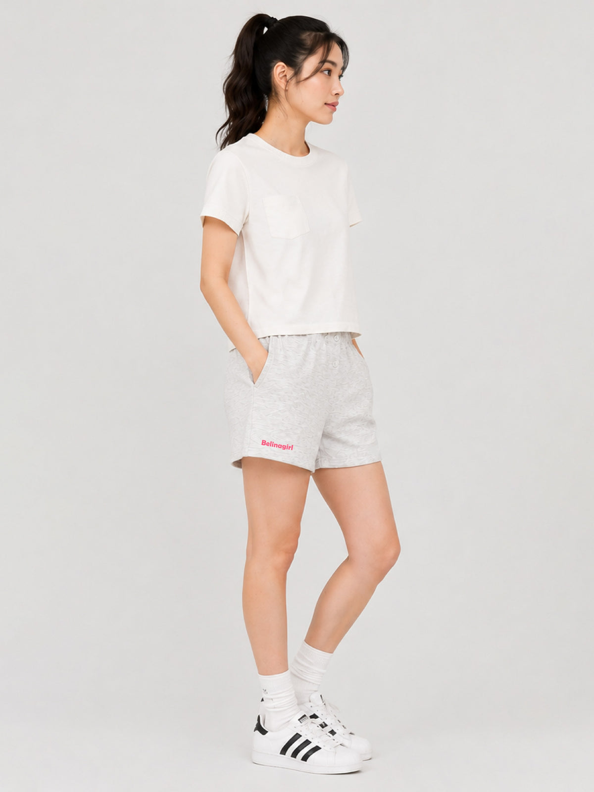 Belina Girl Girls Cotton Relaxed Fit T-Shirt and Shorts Co-ord Set