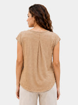 Zarelle Women's  Cotton Relaxed Fit Top