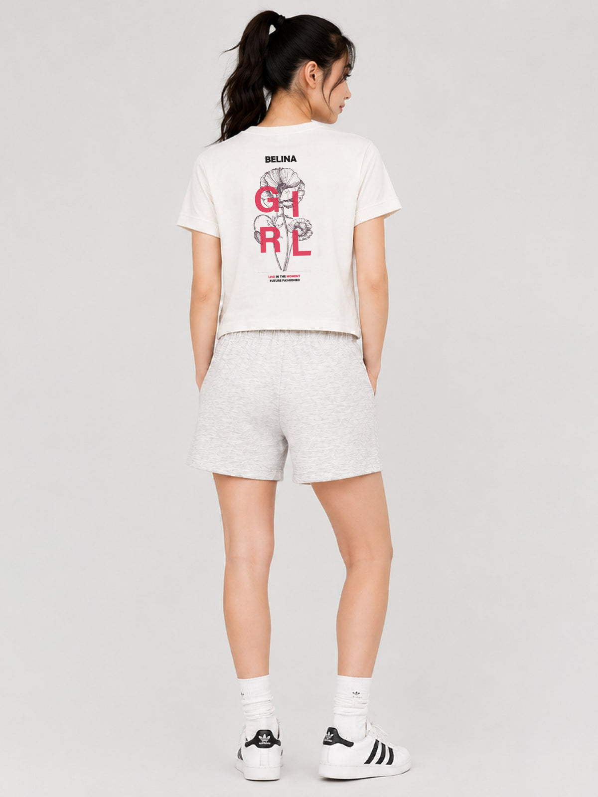 Belina Girl Girls Cotton Relaxed Fit T-Shirt and Shorts Co-ord Set