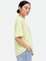 Zarelle Women's Cotton Slub Relaxed Fit T-Shirt