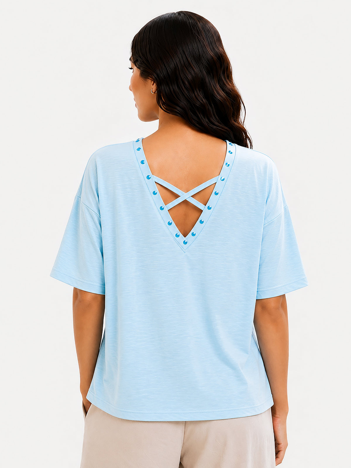 Zarelle Women’s Cotton Relaxed Fit T-Shirt