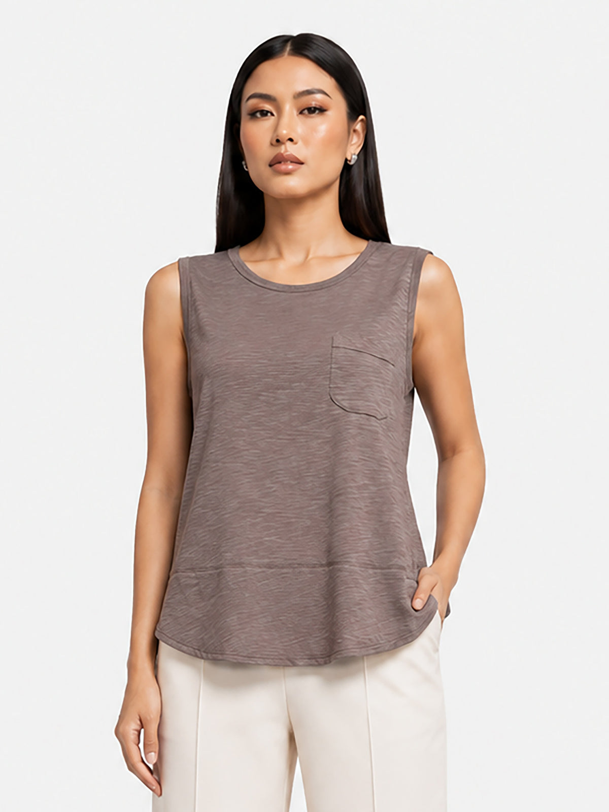 Zarelle Women's Cotton Sleeveless Top