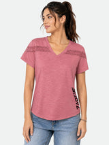 Zarelle Women's Cotton V-Neck T-Shirt