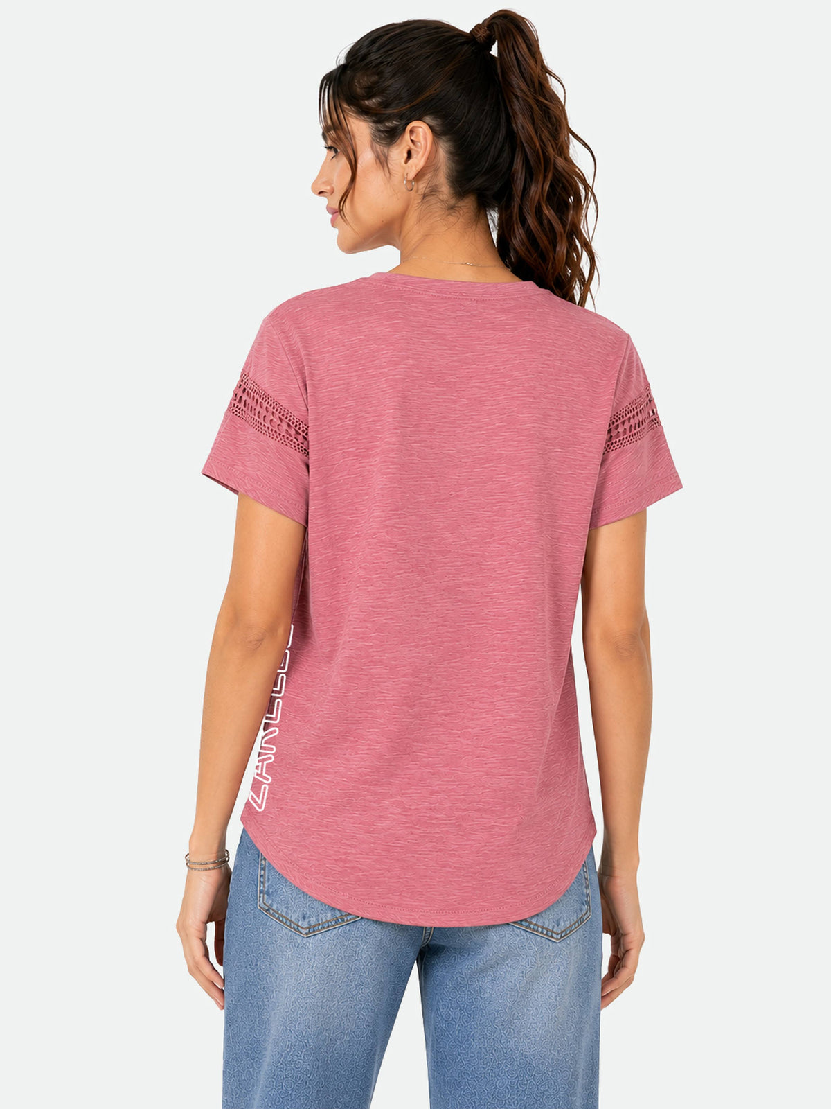 Zarelle Women's Cotton V-Neck T-Shirt