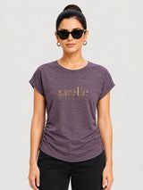 Zarelle Women's Cotton Slub Relaxed Fit Top