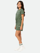 Belina Girl Girl's Cotton Regular Fit T-Shirt & Cargo Shorts Co-ord Set