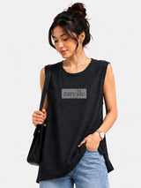 Zarelle Women's Cotton Slub Relaxed Fit Top