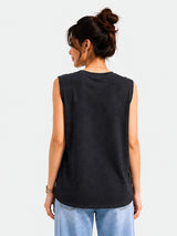 Zarelle Women's Cotton Slub Relaxed Fit Top