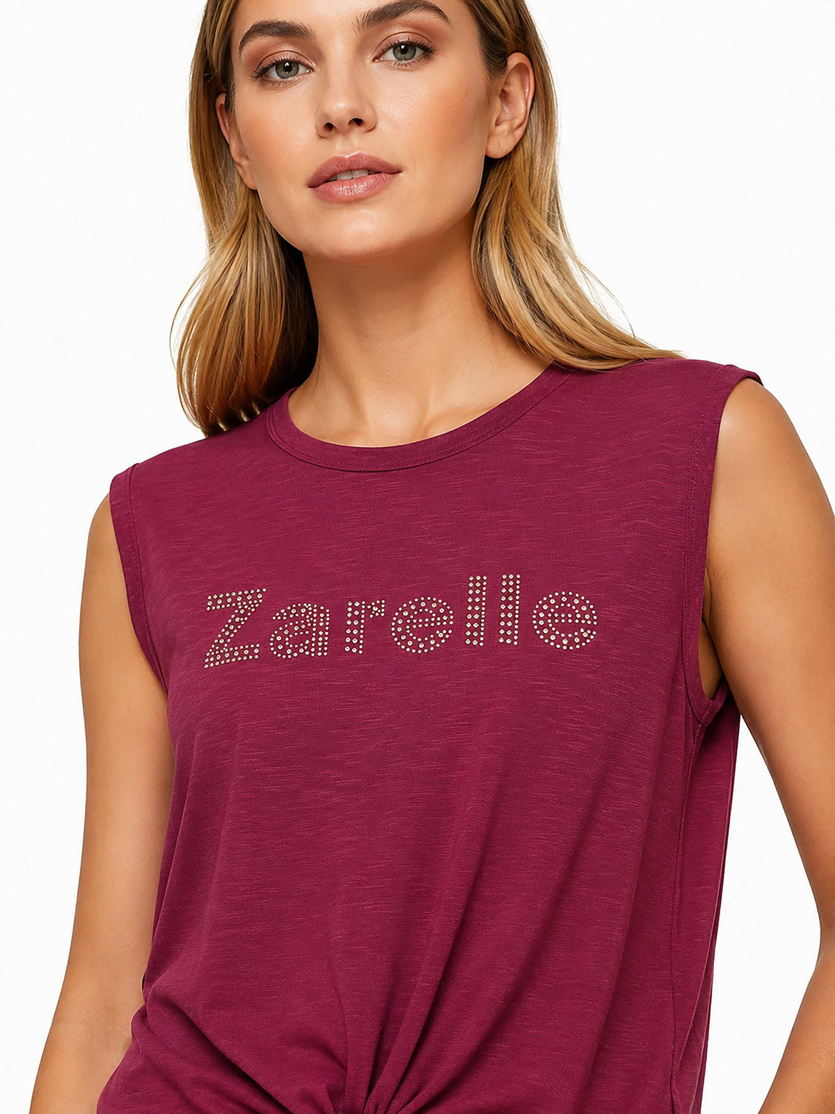 Zarelle Women's Cotton Slub Regular Fit Top