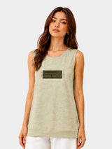 Zarelle Women's Cotton Sleeveless Longline Tank Top