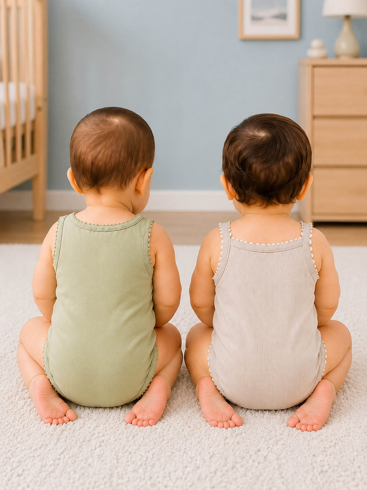 Niki Nova Baby Sleeveless Romper Soft Cotton for Baby Boys & Girls