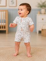 Niki Nova Baby Short Zip Romper Soft Cotton for Baby Boys & Girls
