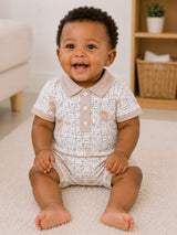 Niki Nova Poloform Romper ÃƒÂ¢Ã¢â€šÂ¬Ã¢â‚¬Å“ Premium Printed Polo Collar Baby Romper for Boys & Girls | Soft Cotton Comfort | Everyday Playwear