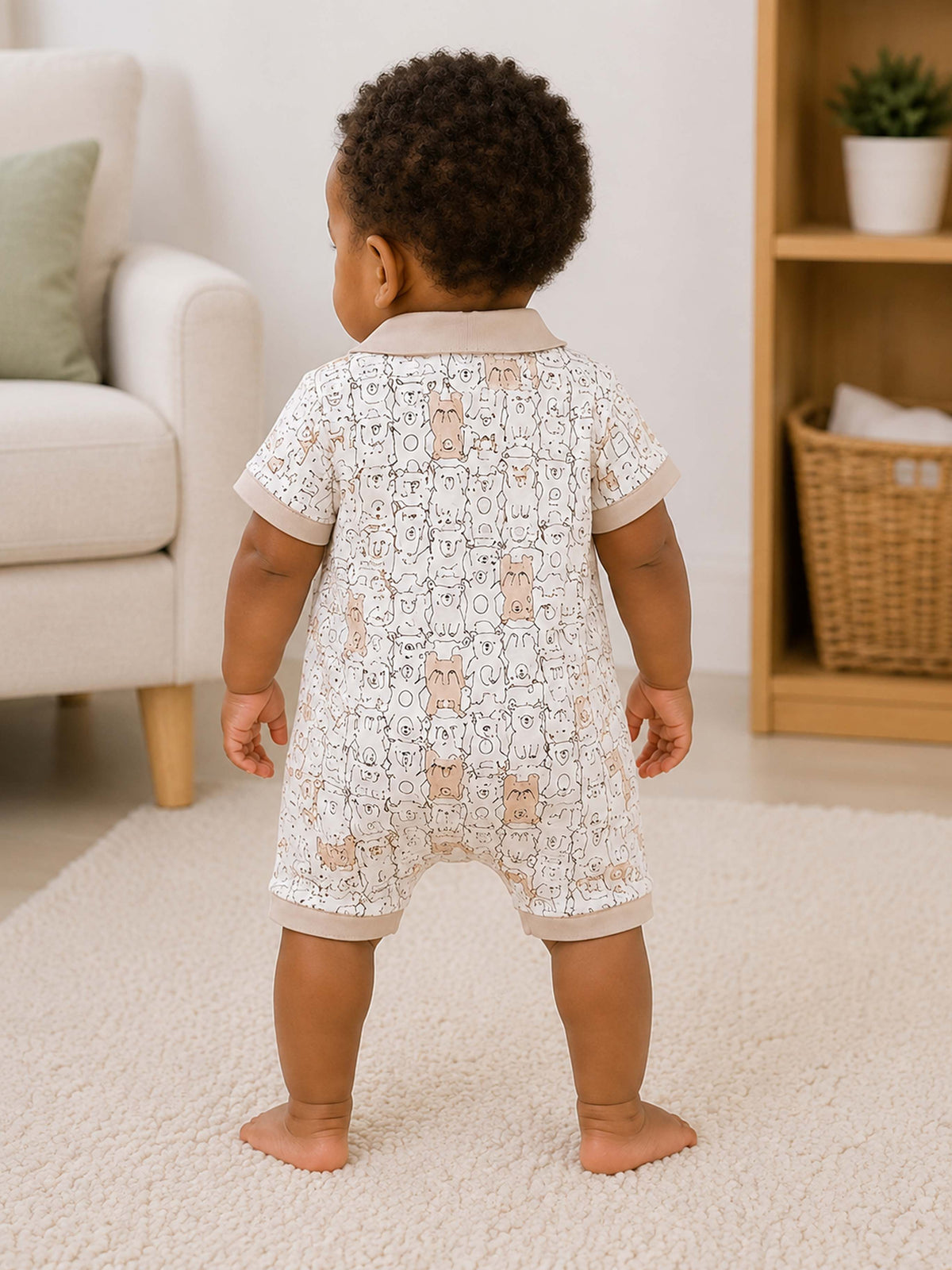 Niki Nova Poloform Romper ÃƒÂ¢Ã¢â€šÂ¬Ã¢â‚¬Å“ Premium Printed Polo Collar Baby Romper for Boys & Girls | Soft Cotton Comfort | Everyday Playwear