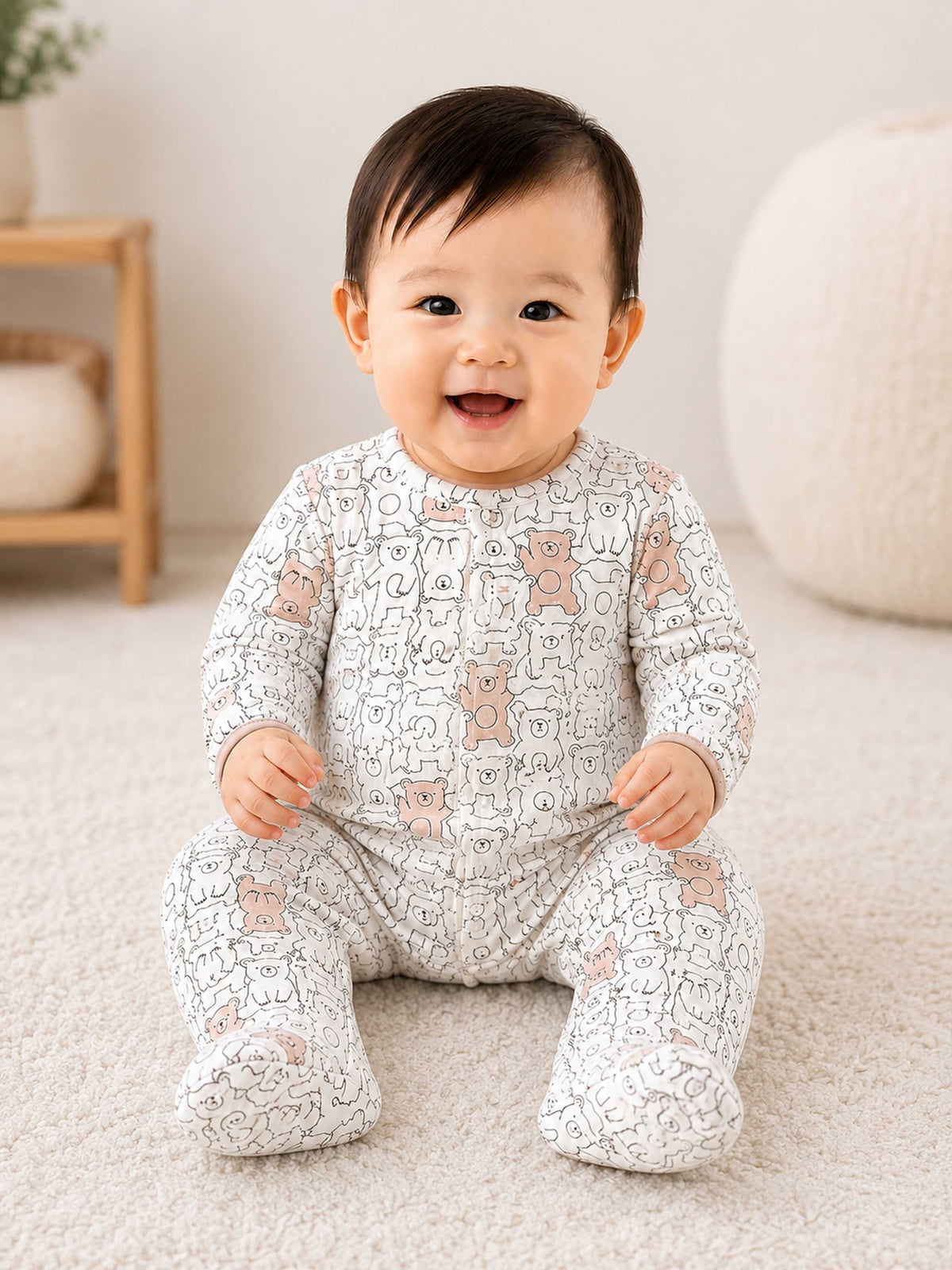 Niki Nova Baby Printed Sleepsuit Soft Cotton for Baby Boys & Girls