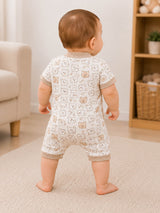 Niki Nova Baby V-Neck Romper Soft Cotton for Baby Boys & Girls