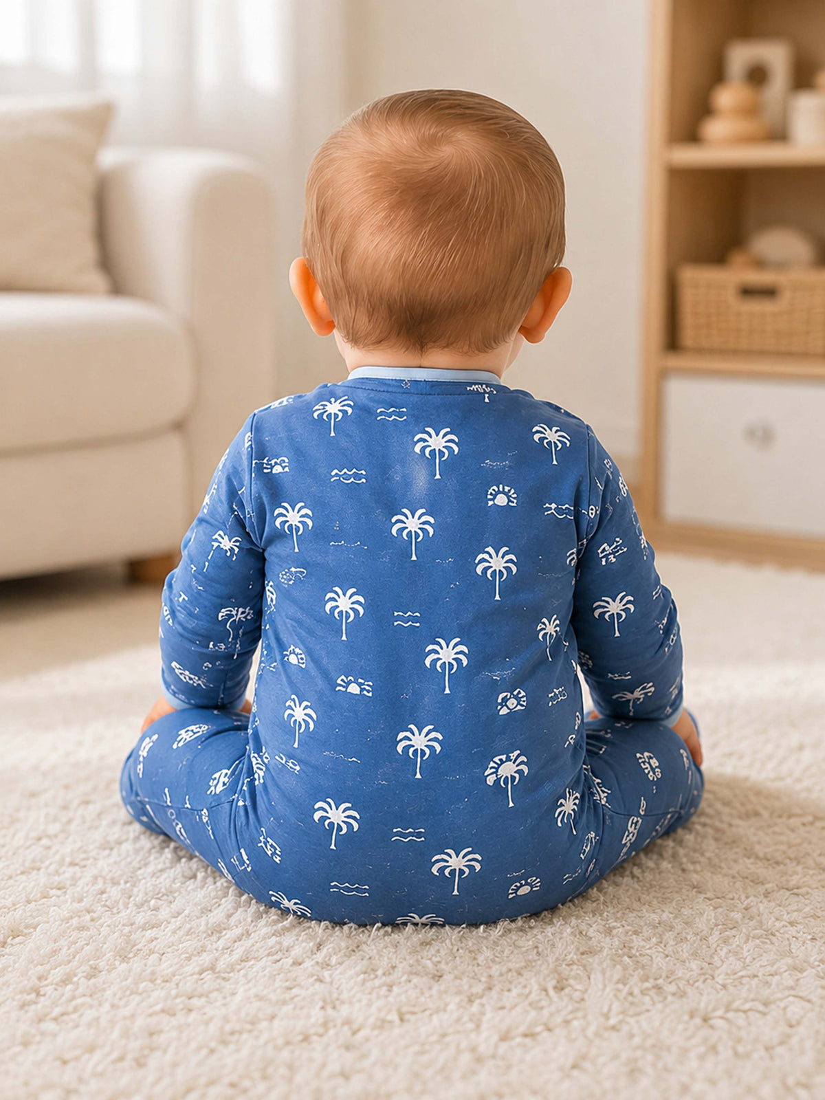 Niki Nova Baby Zip Coverall Soft Cotton for Baby Boys & Girls