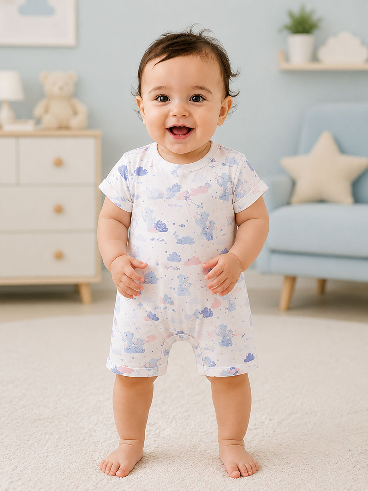 Niki Nova Baby Romper Ultra-Soft Cotton for Baby Boys & Girls