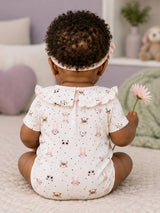 Niki Nova Baby Girls Peter Pan Bodysuit Soft Cotton Printed