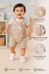 Niki Nova Baby Dungaree Set Soft Cotton for Baby Boys & Girls