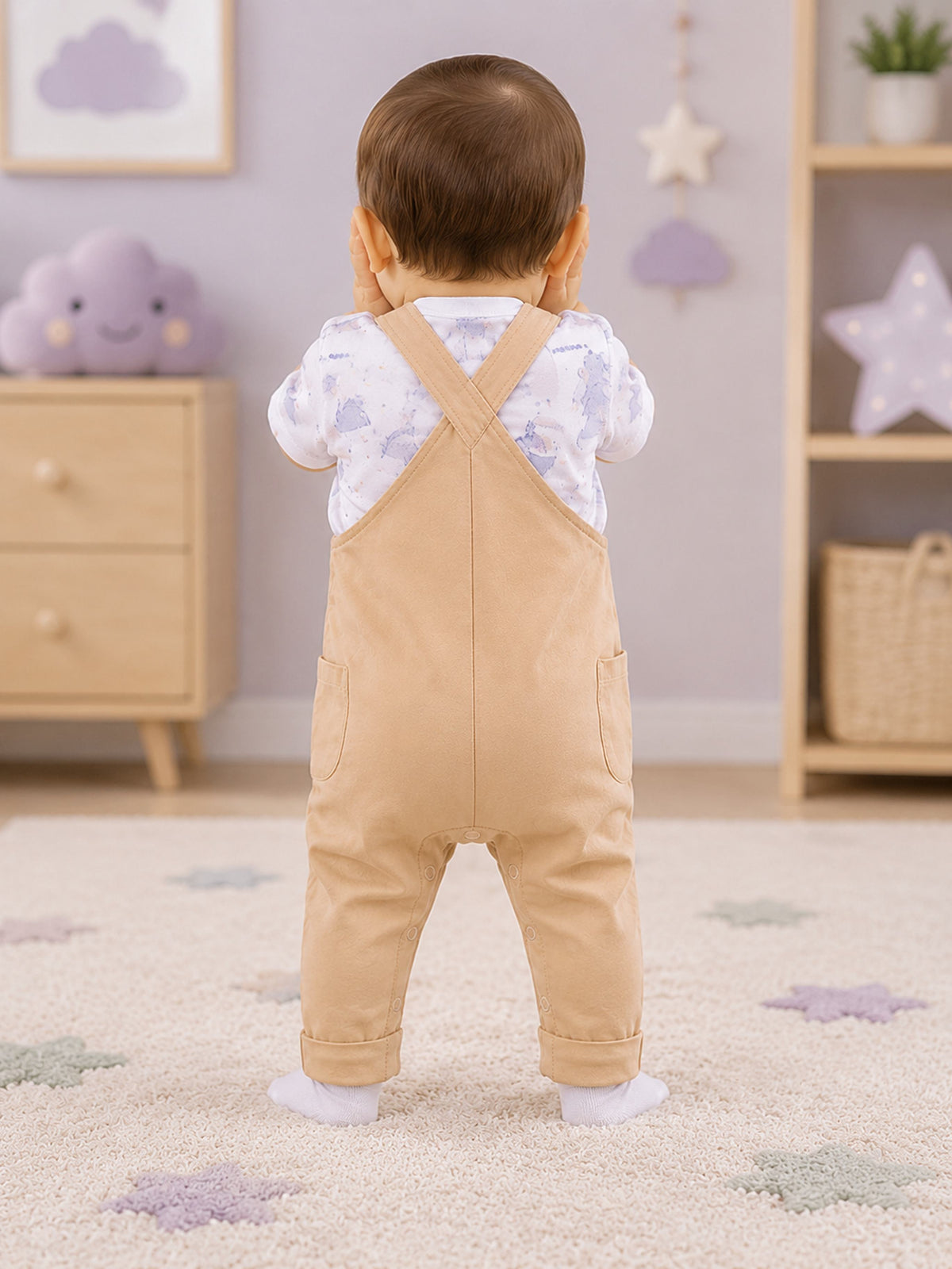 Niki Nova Baby Dungaree Romper Set Soft Cotton for All Babies