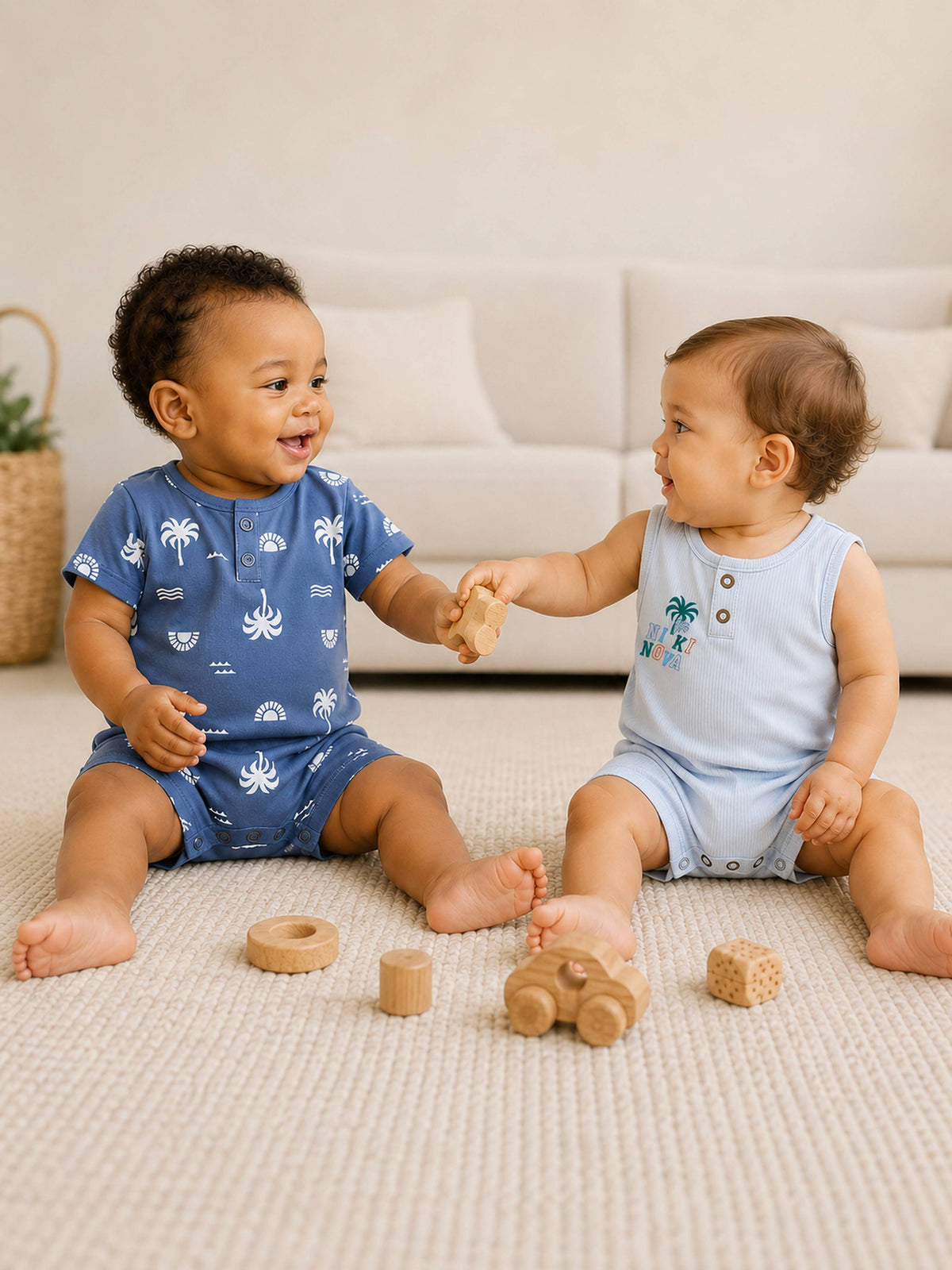 Niki Nova Baby Romper Set Soft Cotton for Baby Boys & Girls