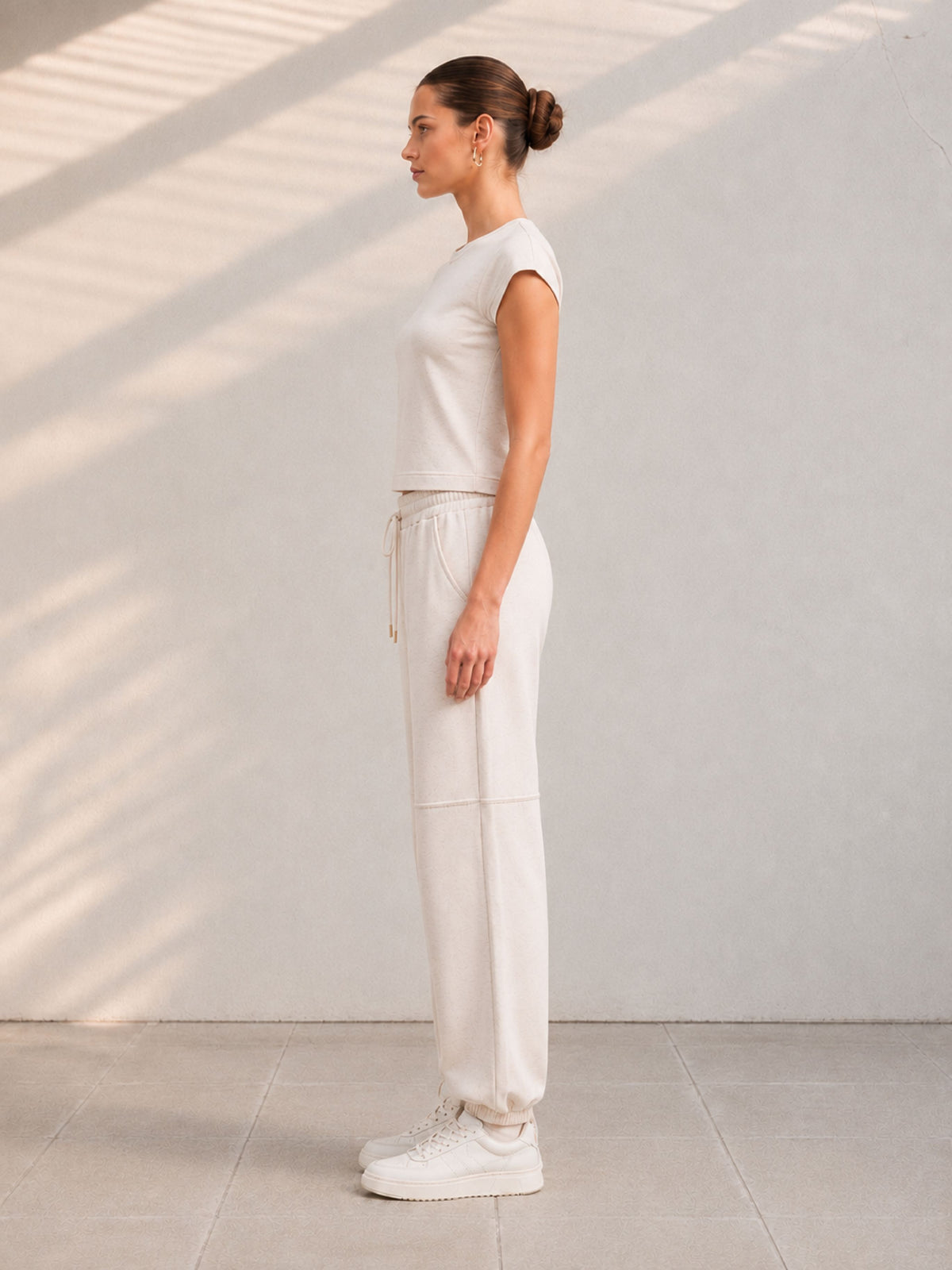 Zarelle Women's Cotton Top and Jogger Co-Ord Set