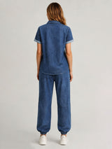 Zarelle Womenâ€™s Cotton Shirt and Jogger Co-Ord Set
