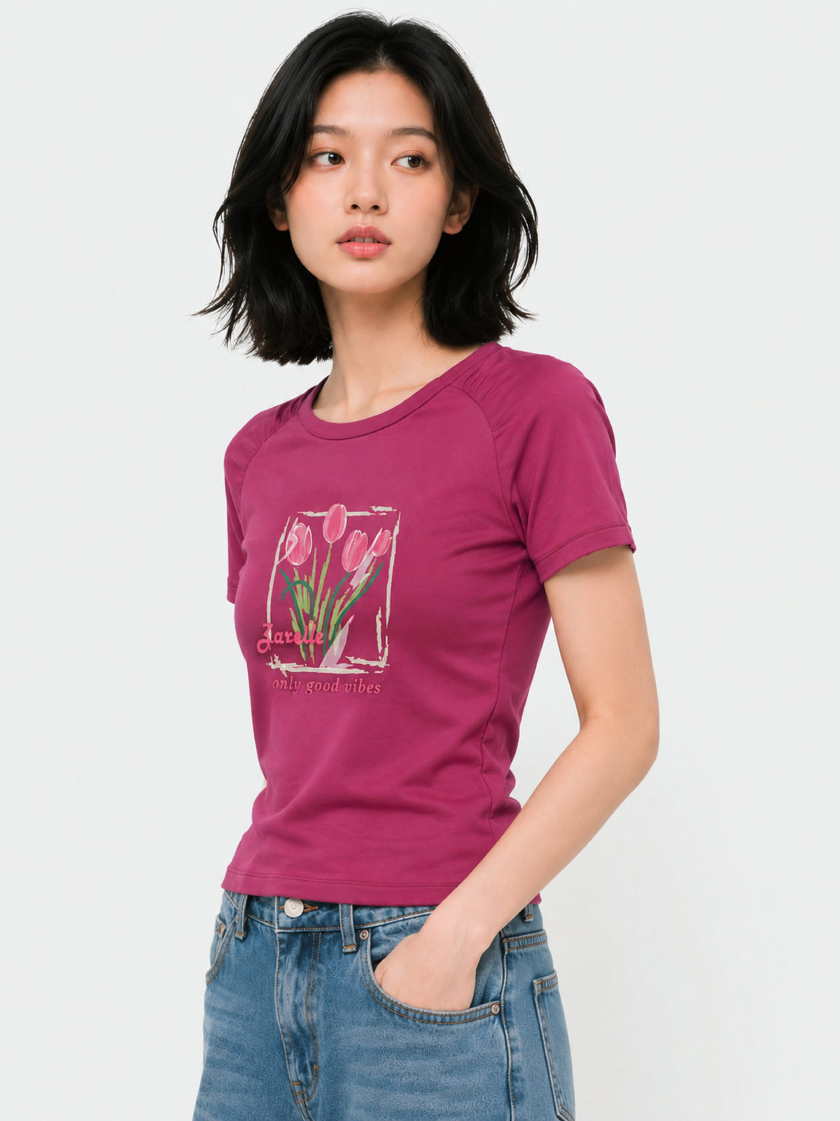 Zarelle Women's Modal Regular Fit T-Shirt