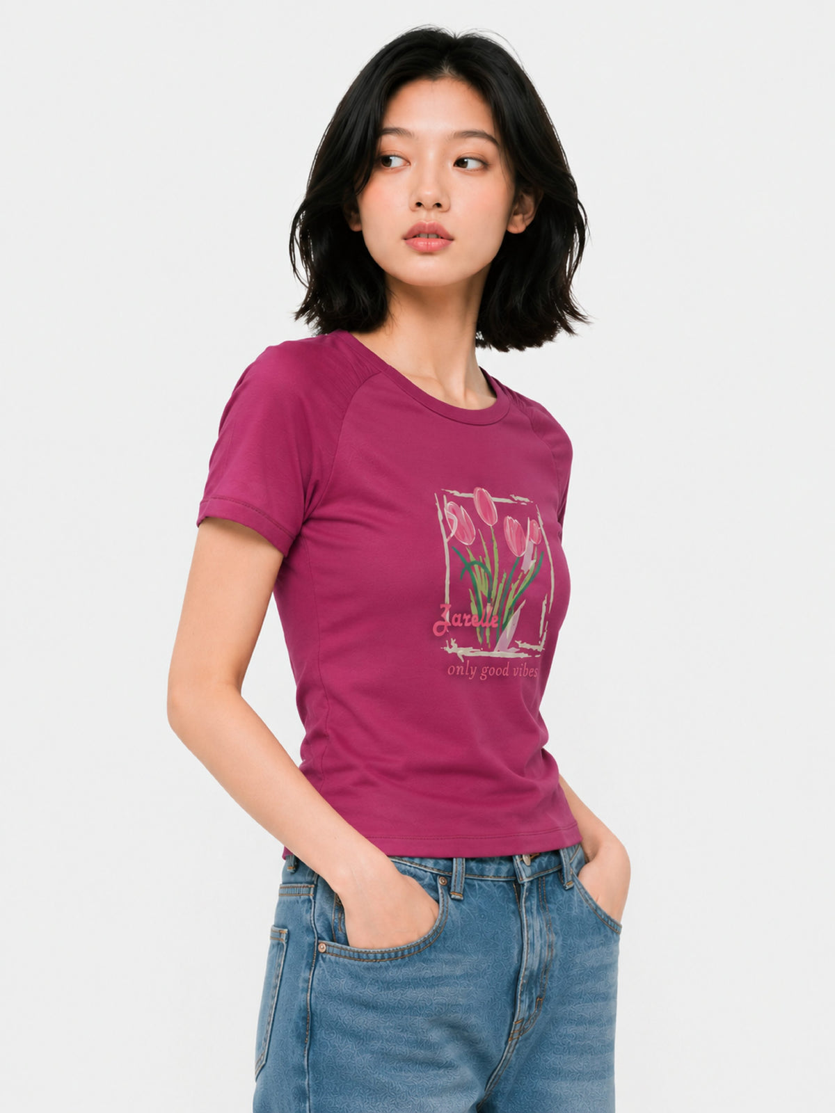 Zarelle Women's Modal Regular Fit T-Shirt
