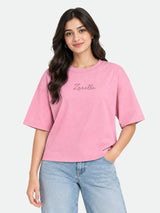 Zarelle Women's Cotton Relaxed Fit T-Shirt