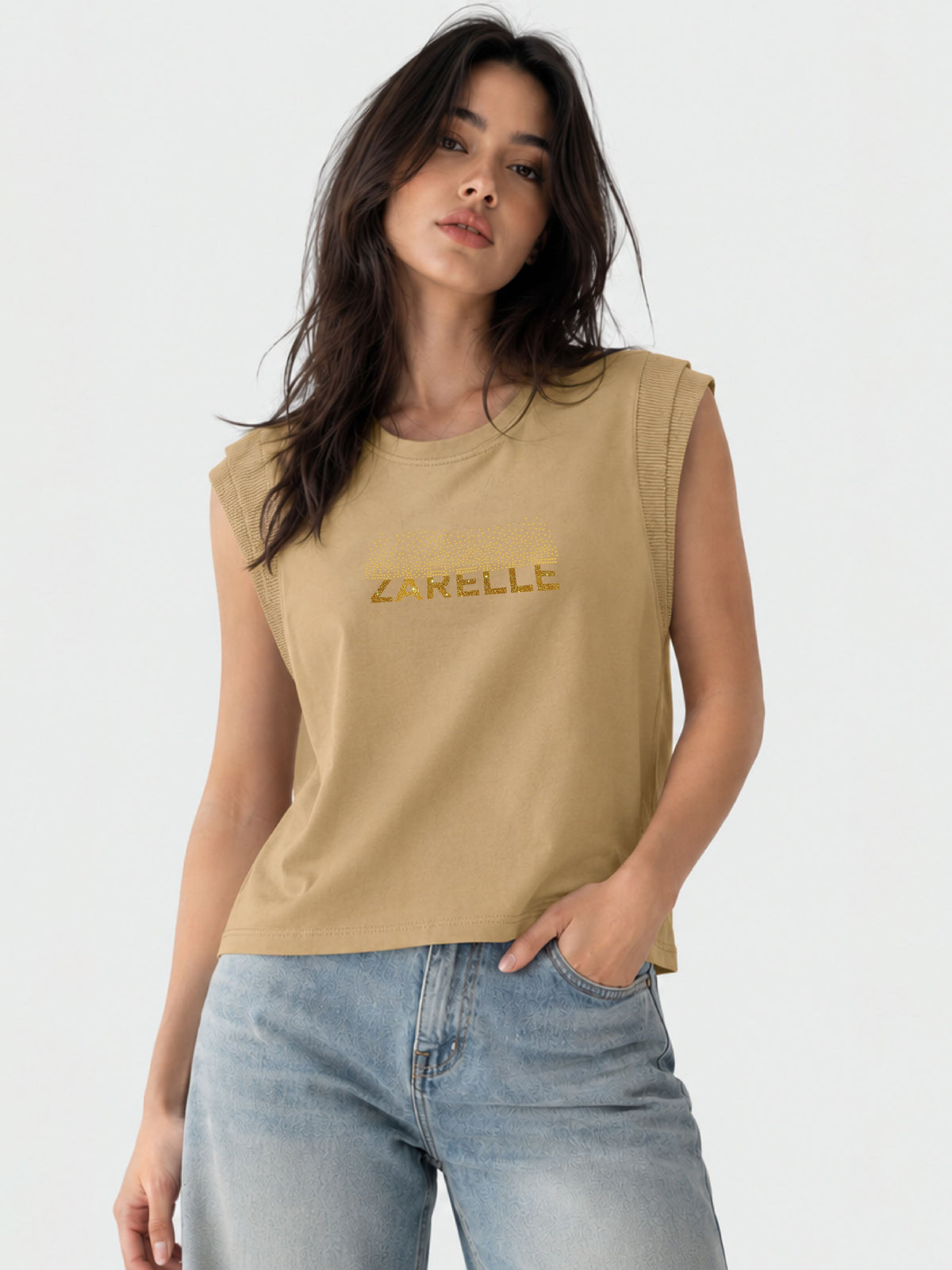 Zarelle Women's Soft Cotton Regular Fit Casual Top