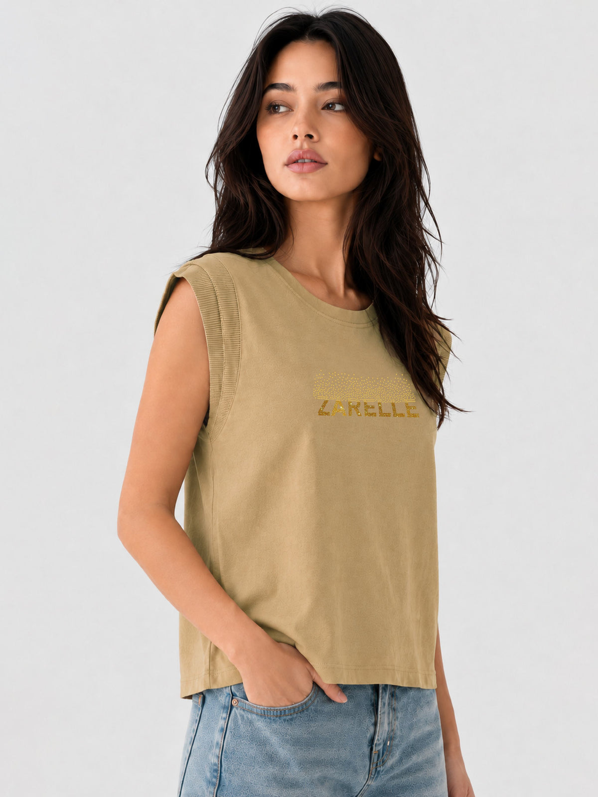 Zarelle Women's Soft Cotton Regular Fit Casual Top