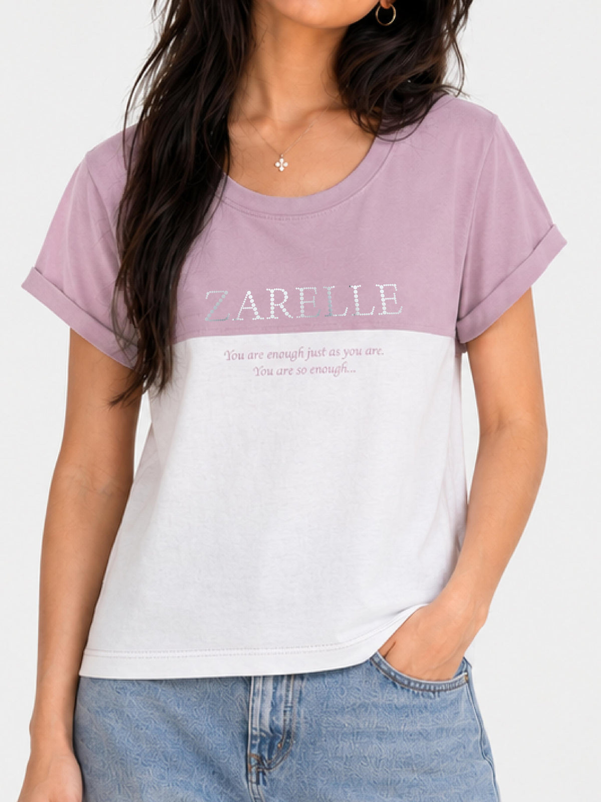 Zarelle Women's Soft Cotton Relaxed Fit Casual Top