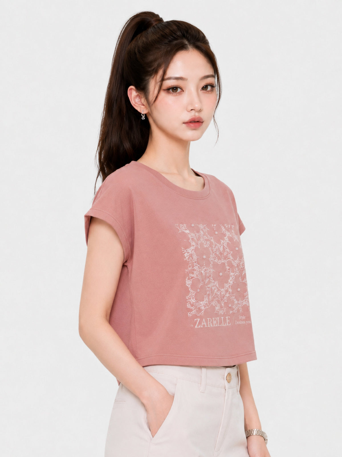 Zarelle Women's Modal Relaxed Fit T-Shirt