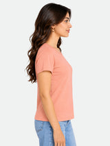 Zarelle Women's Cotton Regular Fit Cutout Top
